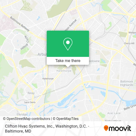 Clifton Hvac Systems, Inc. map