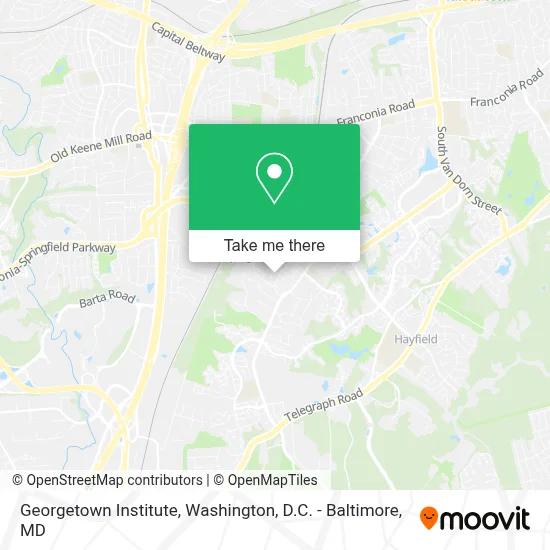 Georgetown Institute map