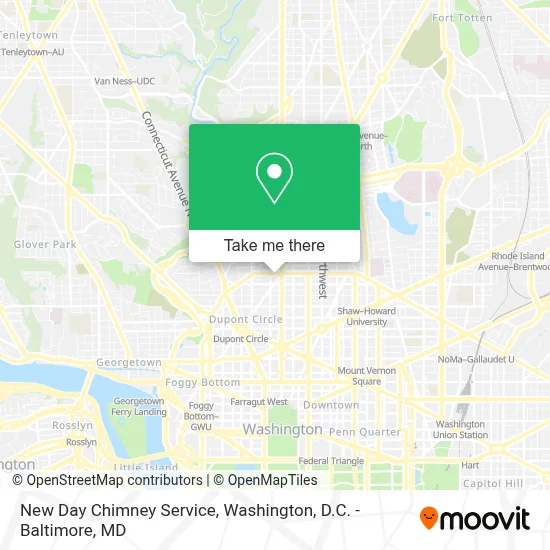 New Day Chimney Service map
