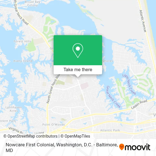 Nowcare First Colonial map