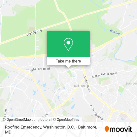 Roofing Emergency map