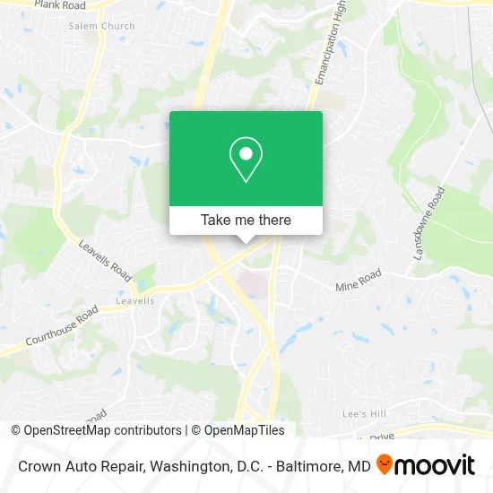 Crown Auto Repair map