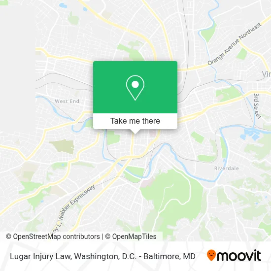 Lugar Injury Law map