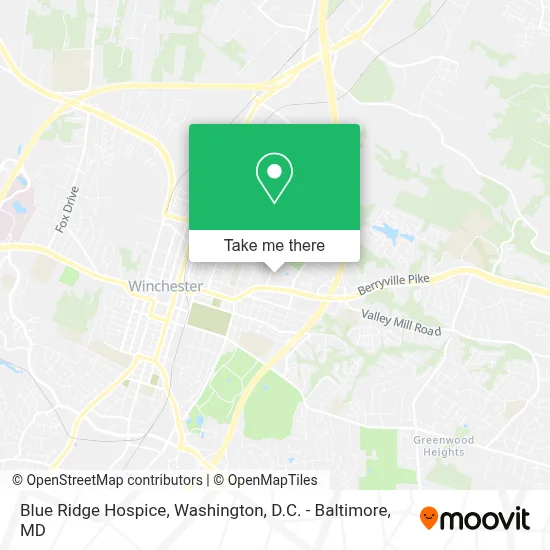 Blue Ridge Hospice map