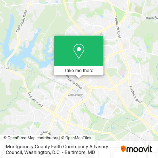 Montgomery County Faith Community Advisory Council map