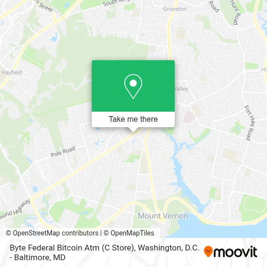Byte Federal Bitcoin Atm (C Store) map