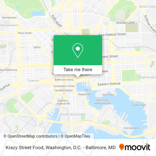 Krazy Street Food map