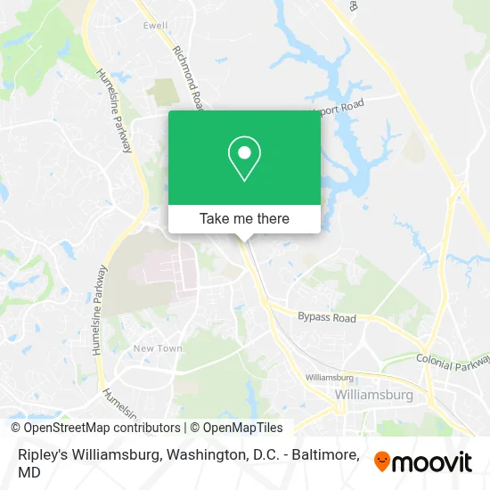 Ripley's Williamsburg map