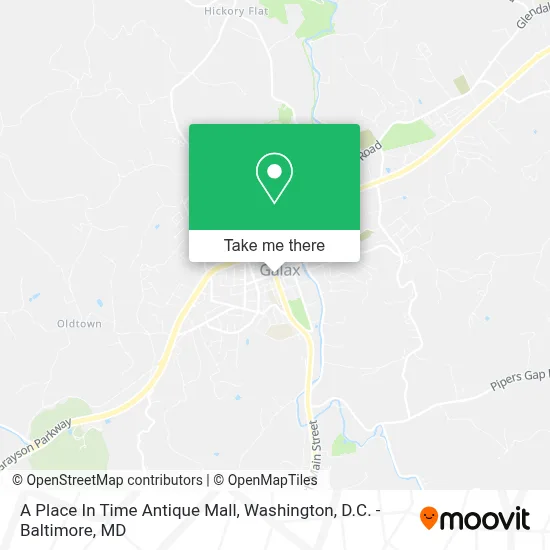 A Place In Time Antique Mall map