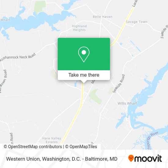 Western Union map