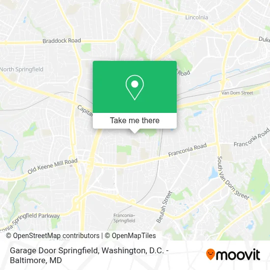 Garage Door Springfield map