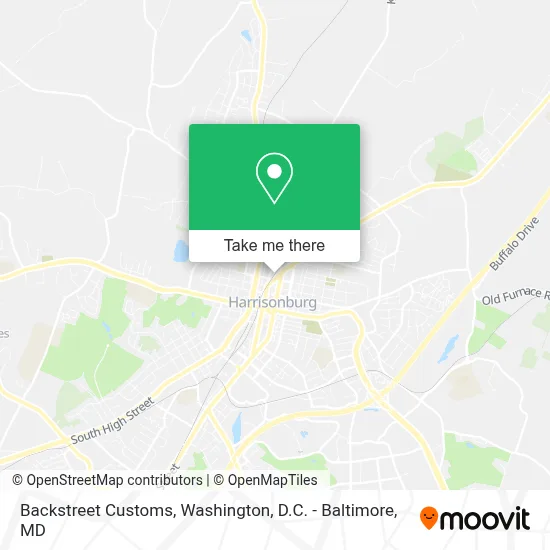 Backstreet Customs map