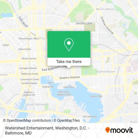 Watershed Entertainment map