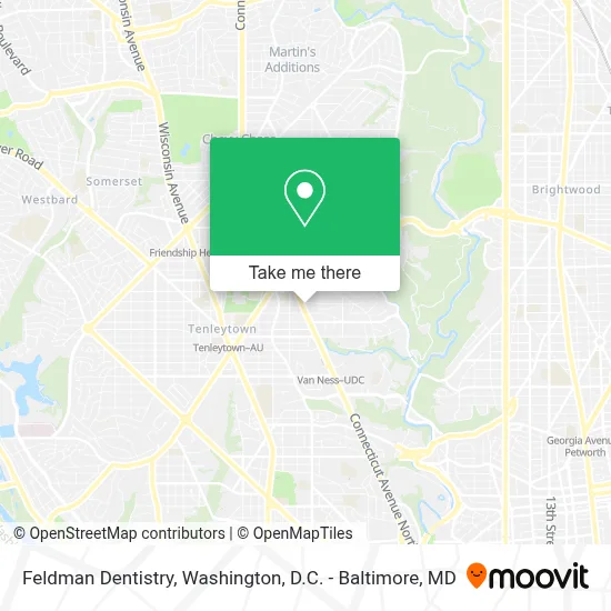 Feldman Dentistry map