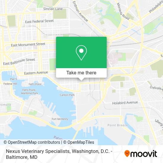 Nexus Veterinary Specialists map