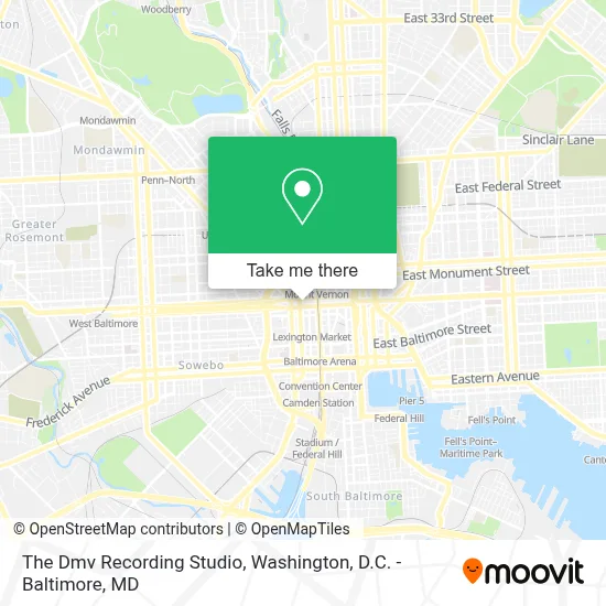 The Dmv Recording Studio map