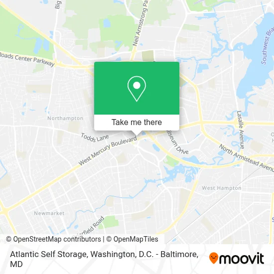 Atlantic Self Storage map