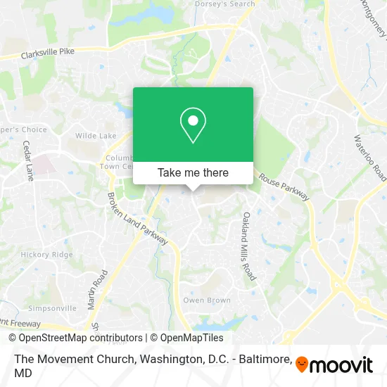 The Movement Church map