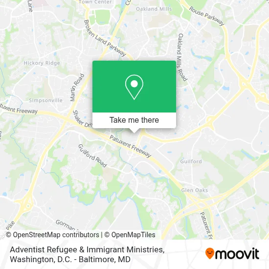 Adventist Refugee & Immigrant Ministries map