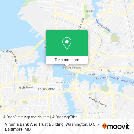 Virginia Bank And Trust Building map