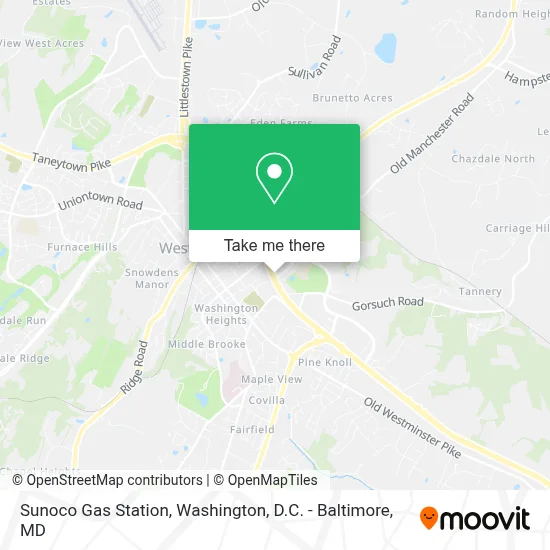 Sunoco Gas Station map