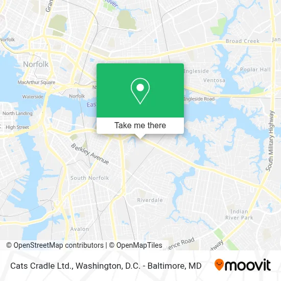 Cats Cradle Ltd. map