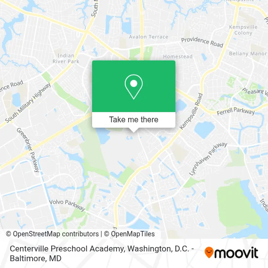 Centerville Preschool Academy map