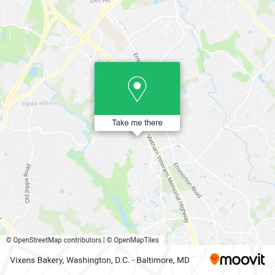 Vixens Bakery map
