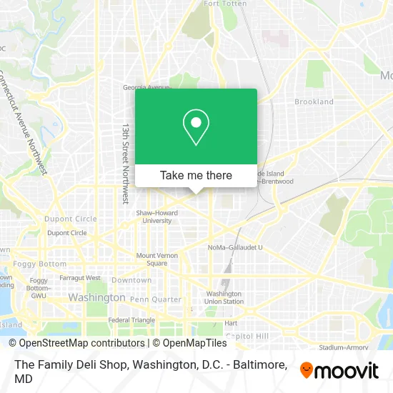 The Family Deli Shop map
