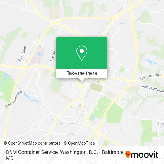 D&M Container Service map