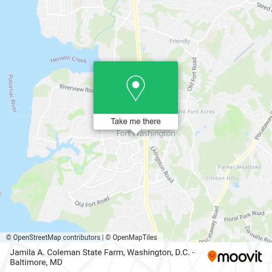 Jamila A. Coleman State Farm map