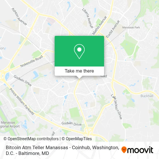 Bitcoin Atm Teller Manassas - Coinhub map