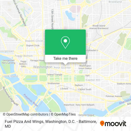Fuel Pizza And Wings map