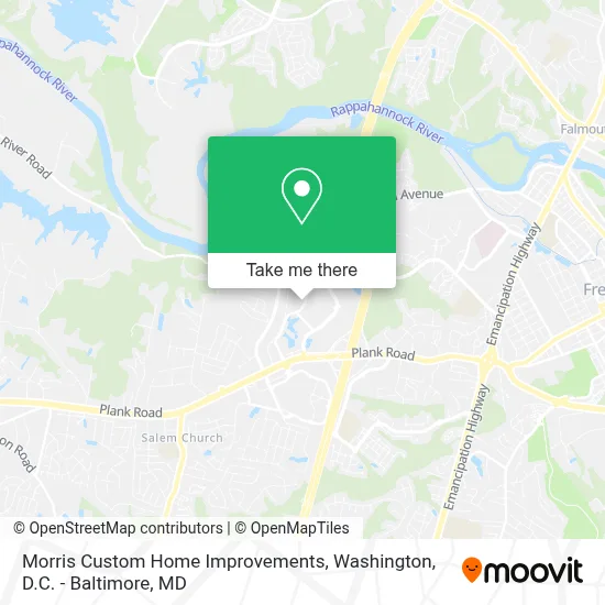 Morris Custom Home Improvements map