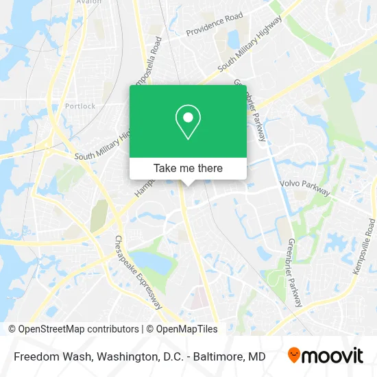 Freedom Wash map