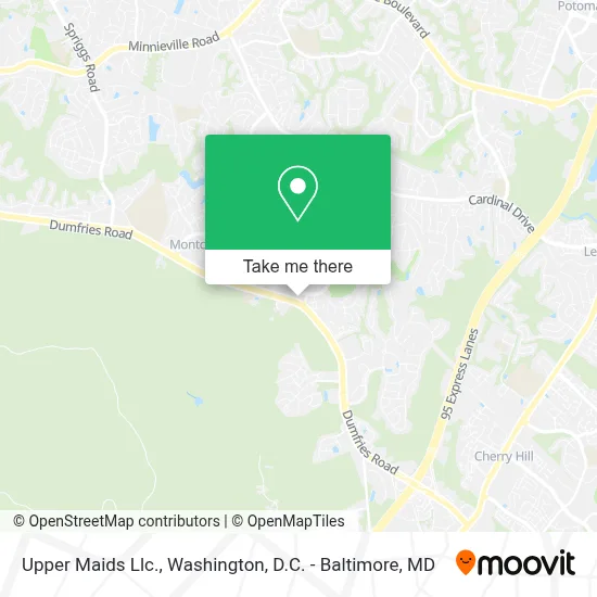 Upper Maids Llc. map