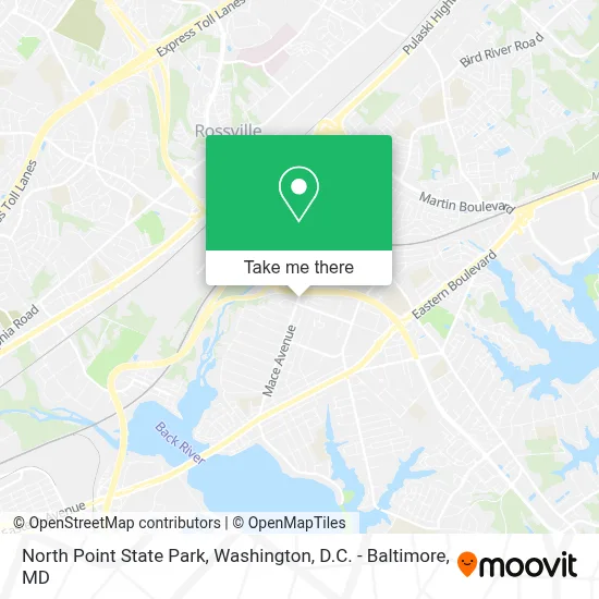 North Point State Park map