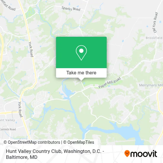 Hunt Valley Country Club map