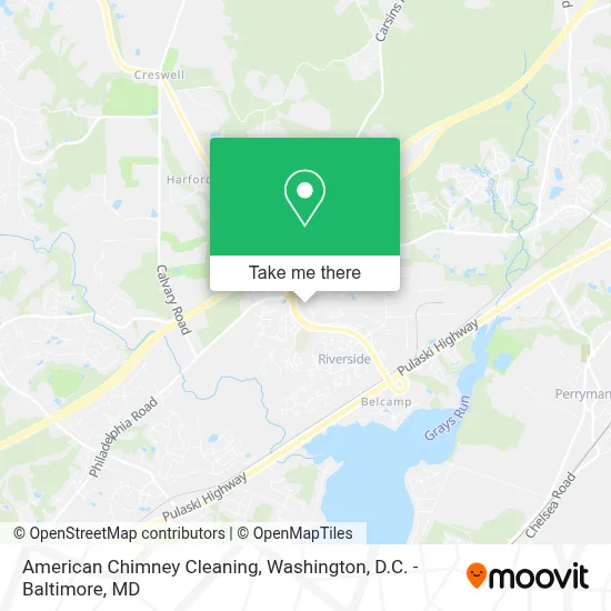 American Chimney Cleaning map