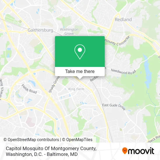 Capitol Mosquito Of Montgomery County map
