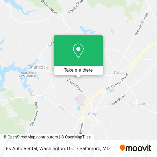 Es Auto Rental map