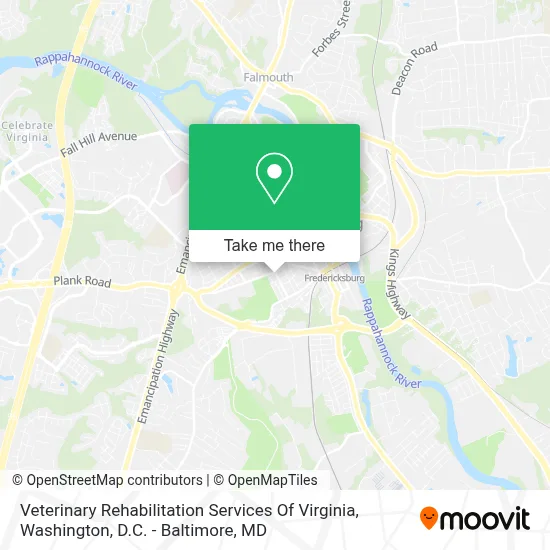 Veterinary Rehabilitation Services Of Virginia map