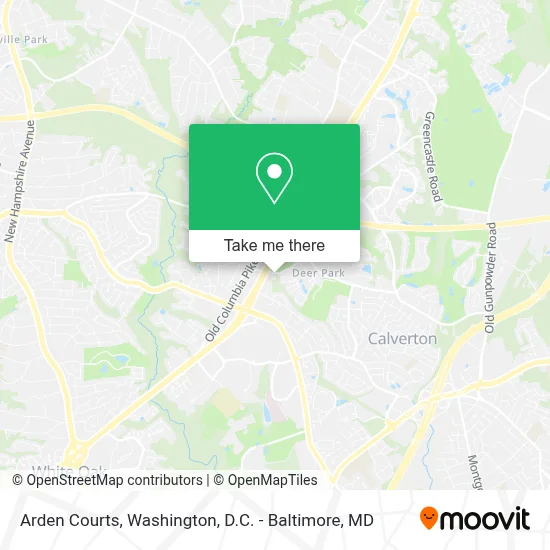 Arden Courts map