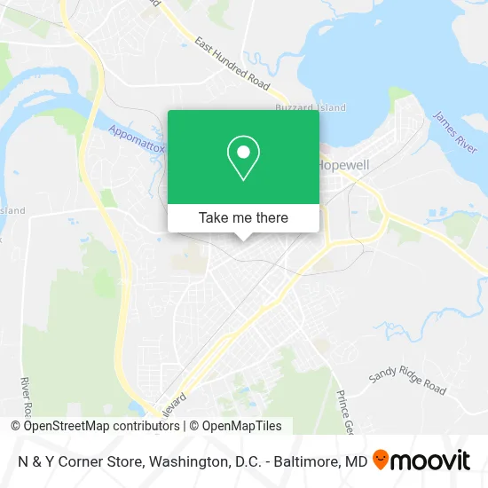 N & Y Corner Store map