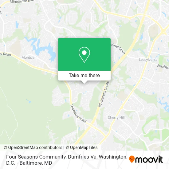 Four Seasons Community, Dumfries Va map