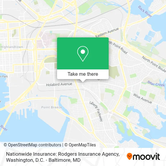 Nationwide Insurance: Rodgers Insurance Agency map