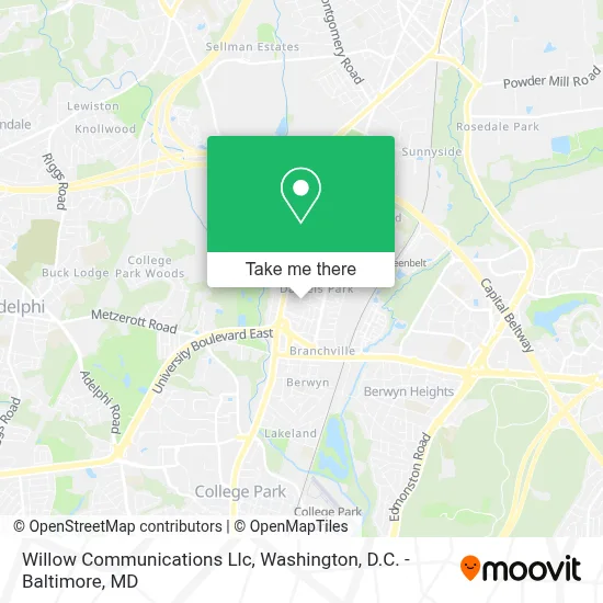 Willow Communications Llc map