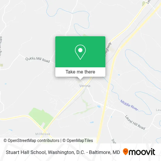 Stuart Hall School map
