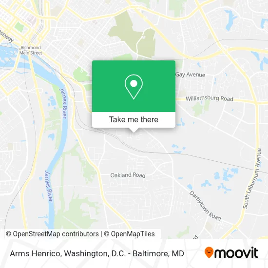 Arms Henrico map