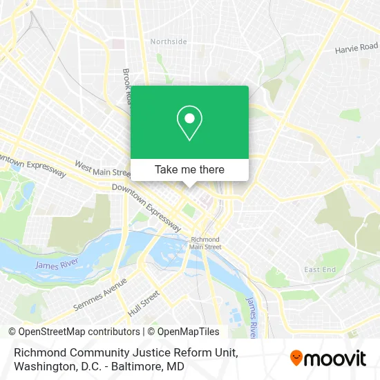 Richmond Community Justice Reform Unit map
